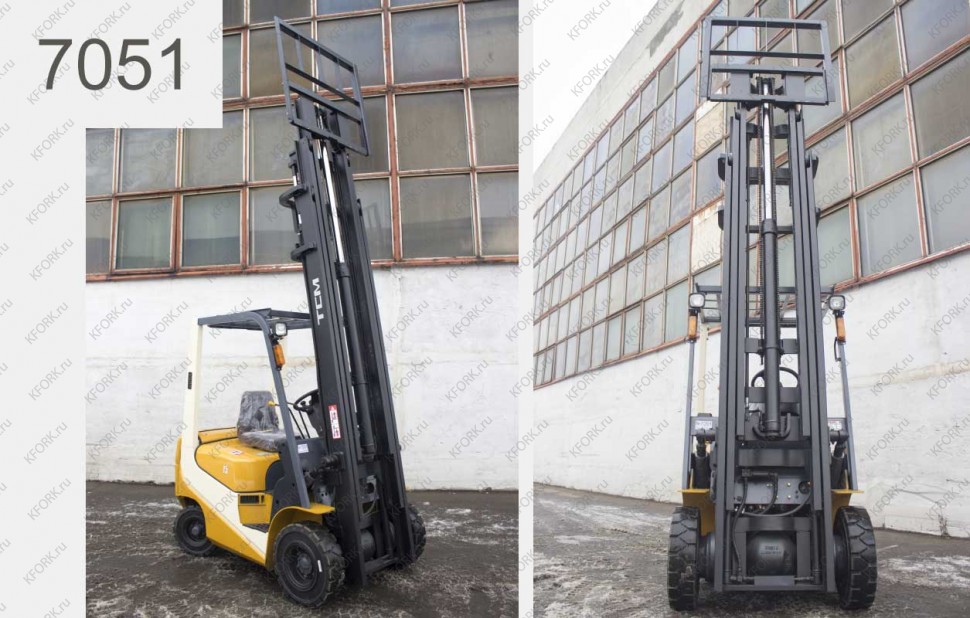 Бензиновый автопогрузчик TCM 7051 Б/У